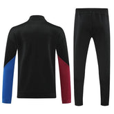 Barcelona 2024-2025 Long Zip Jacket Training Suit Jersey Set Black
